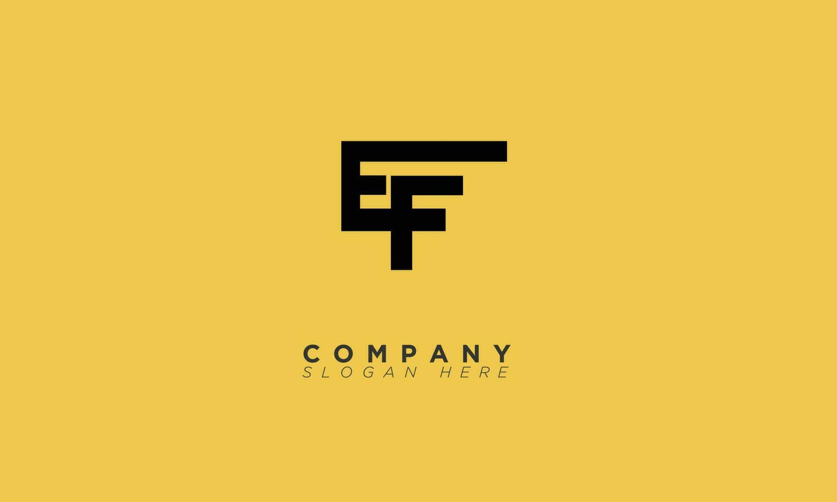 ef alphabet lettres initiales monogramme logo fe, e et f vecteur