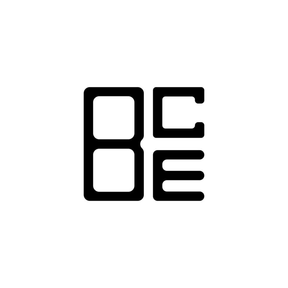 conception créative du logo bce letter avec graphique vectoriel, logo bce simple et moderne. vecteur