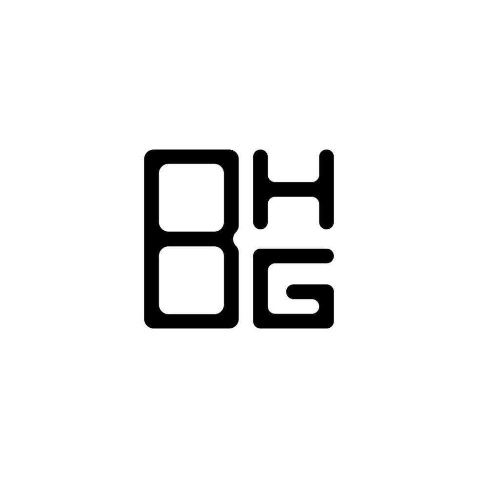 création de logo de lettre bhg avec graphique vectoriel, logo bhg simple et moderne. vecteur