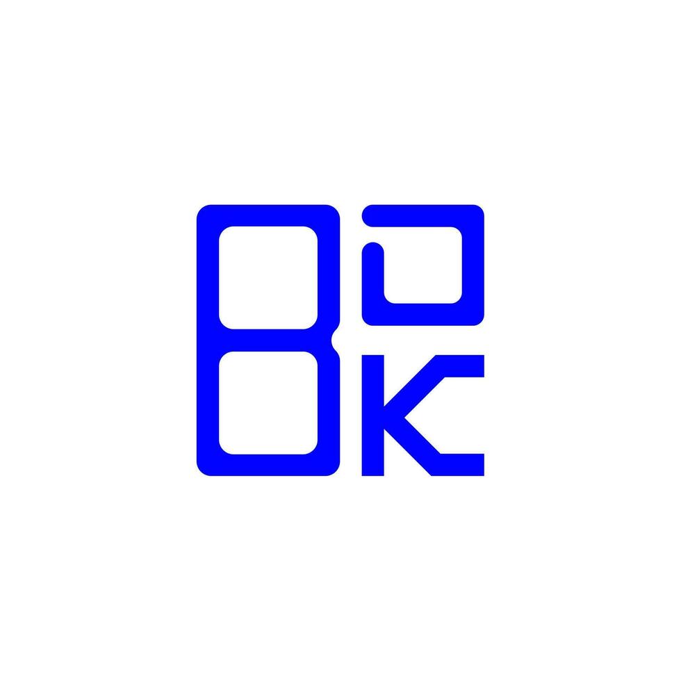 création de logo de lettre bdk avec graphique vectoriel, logo bdk simple et moderne. vecteur