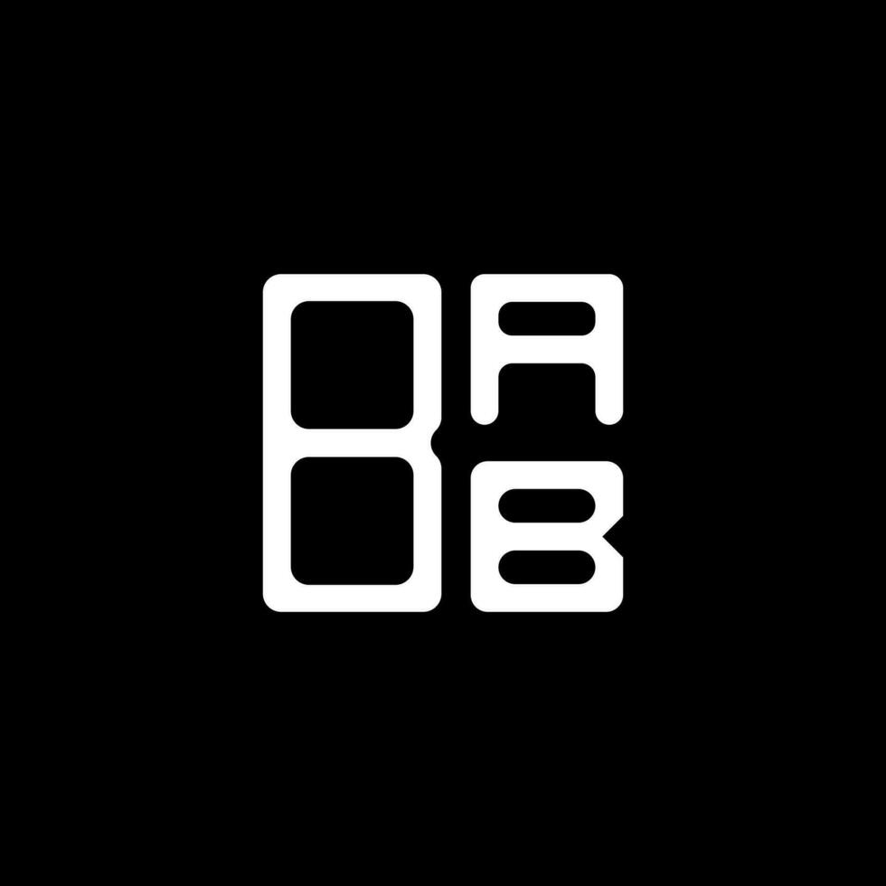 création de logo de lettre bab avec graphique vectoriel, logo bab simple et moderne. vecteur