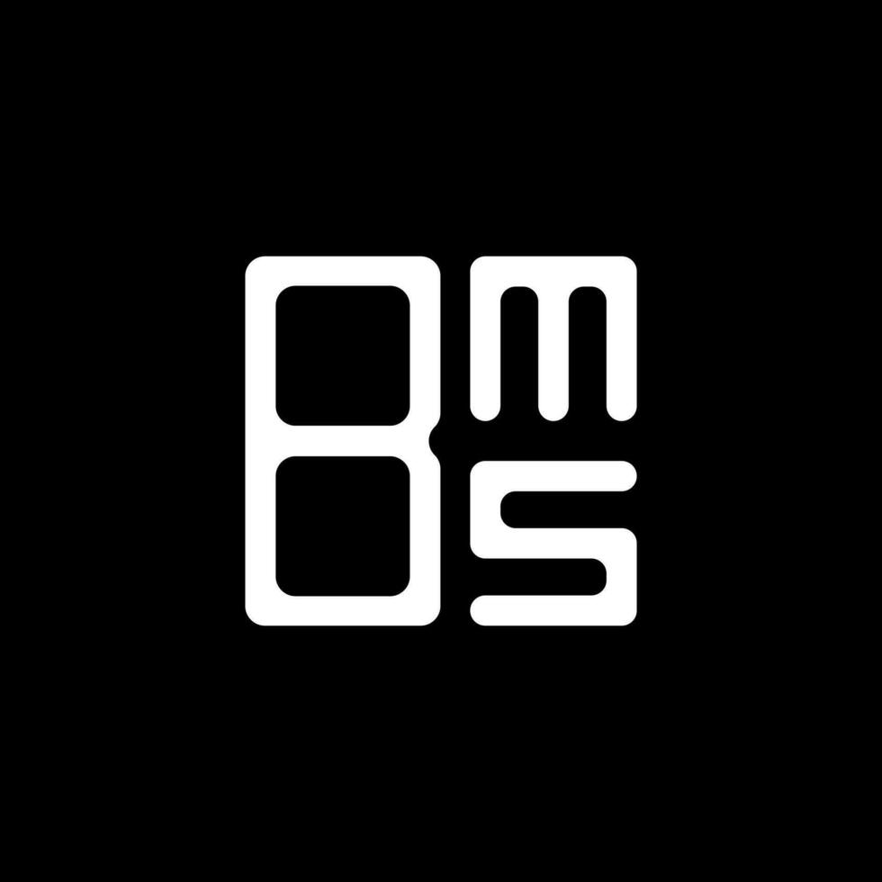 création de logo de lettre bms avec graphique vectoriel, logo bms simple et moderne. vecteur