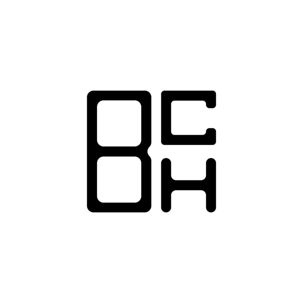 création de logo de lettre bch avec graphique vectoriel, logo bch simple et moderne. vecteur