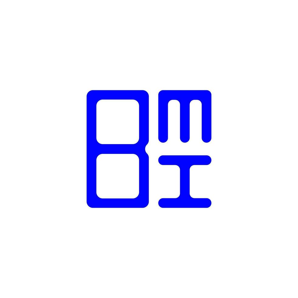 conception créative du logo bmi letter avec graphique vectoriel, logo bmi simple et moderne. vecteur