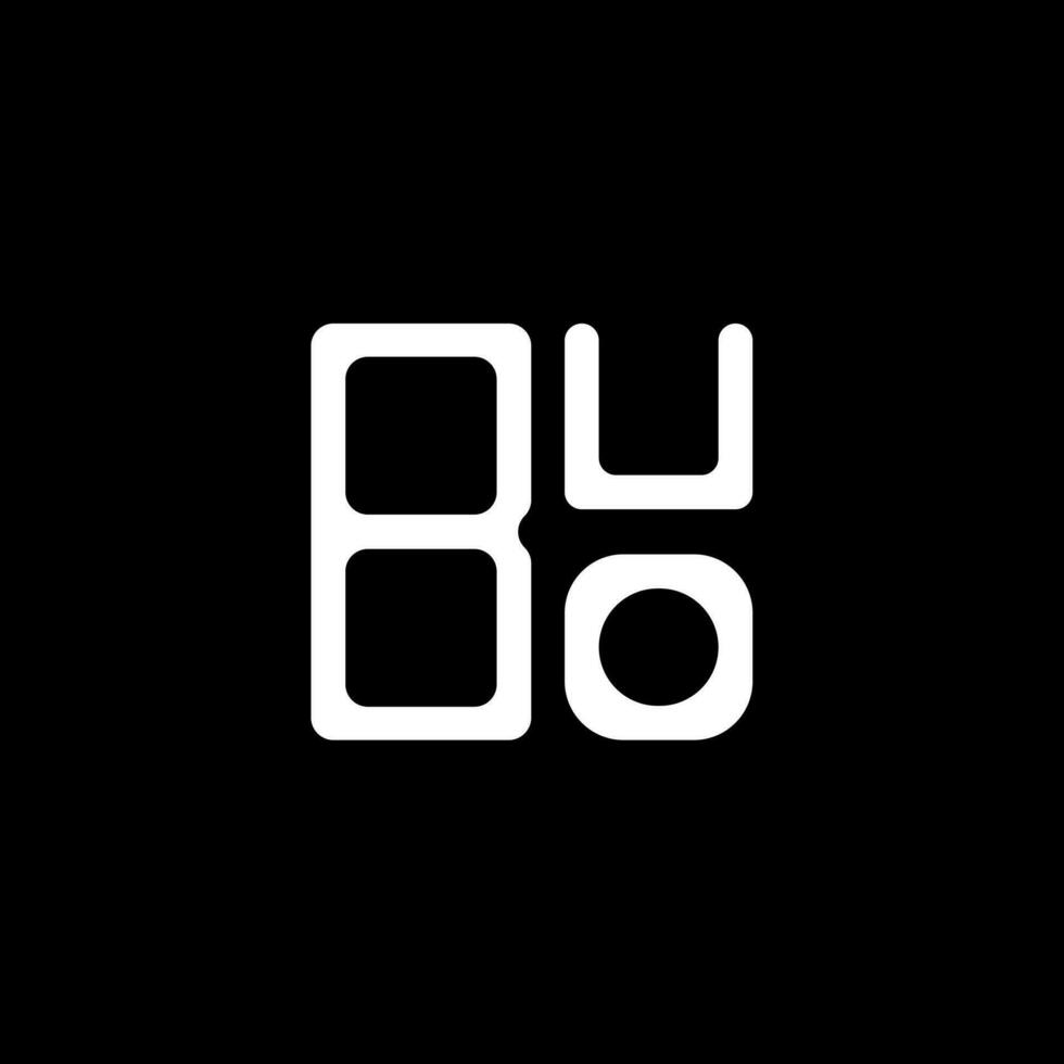 création de logo de lettre buo avec graphique vectoriel, logo buo simple et moderne. vecteur