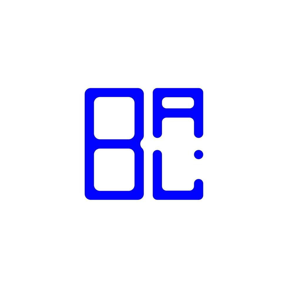 création de logo de lettre bal avec graphique vectoriel, logo bal simple et moderne. vecteur