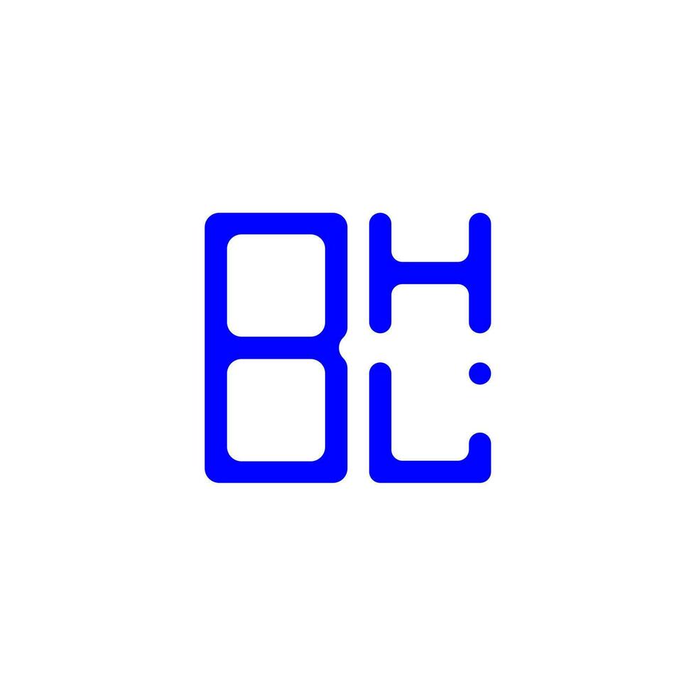 conception créative du logo bhl letter avec graphique vectoriel, logo bhl simple et moderne. vecteur