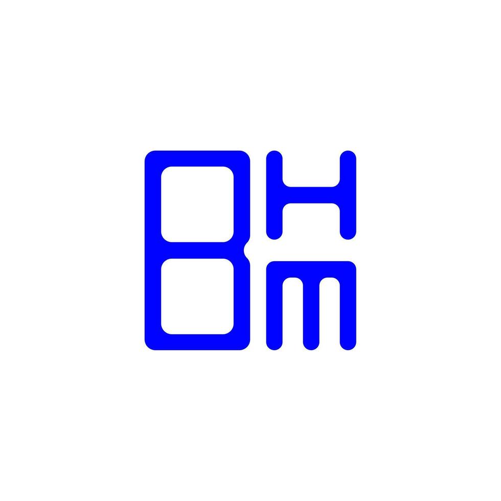 création de logo de lettre bhm avec graphique vectoriel, logo bhm simple et moderne. vecteur