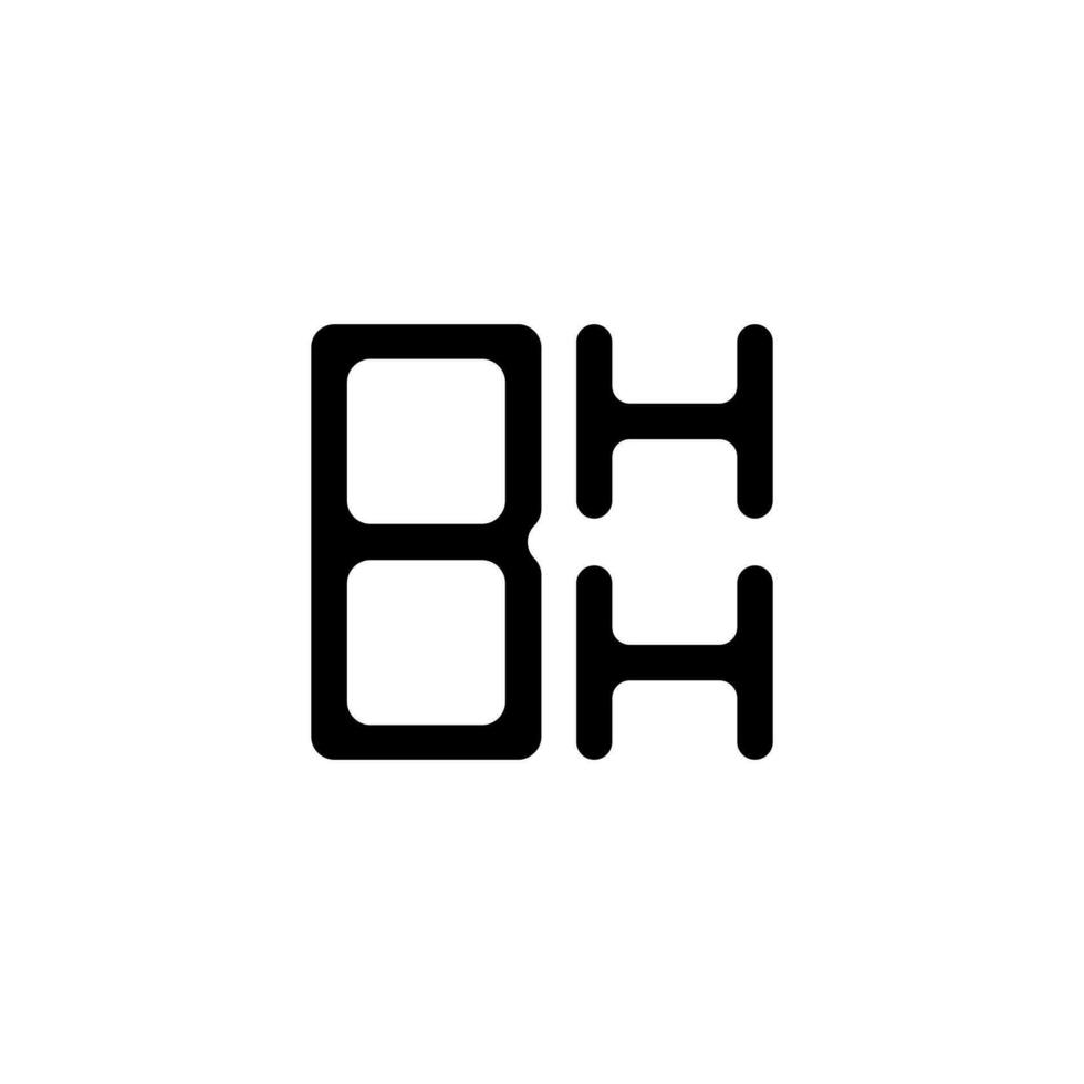 création de logo de lettre bhh avec graphique vectoriel, logo bhh simple et moderne. vecteur