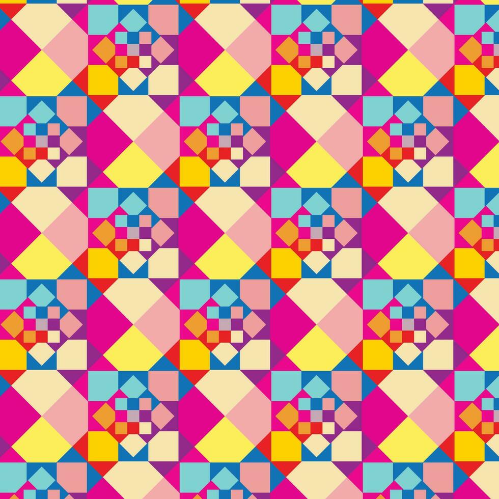 abstrait coloration modèle art sur géométrique carré Contexte. vecteur