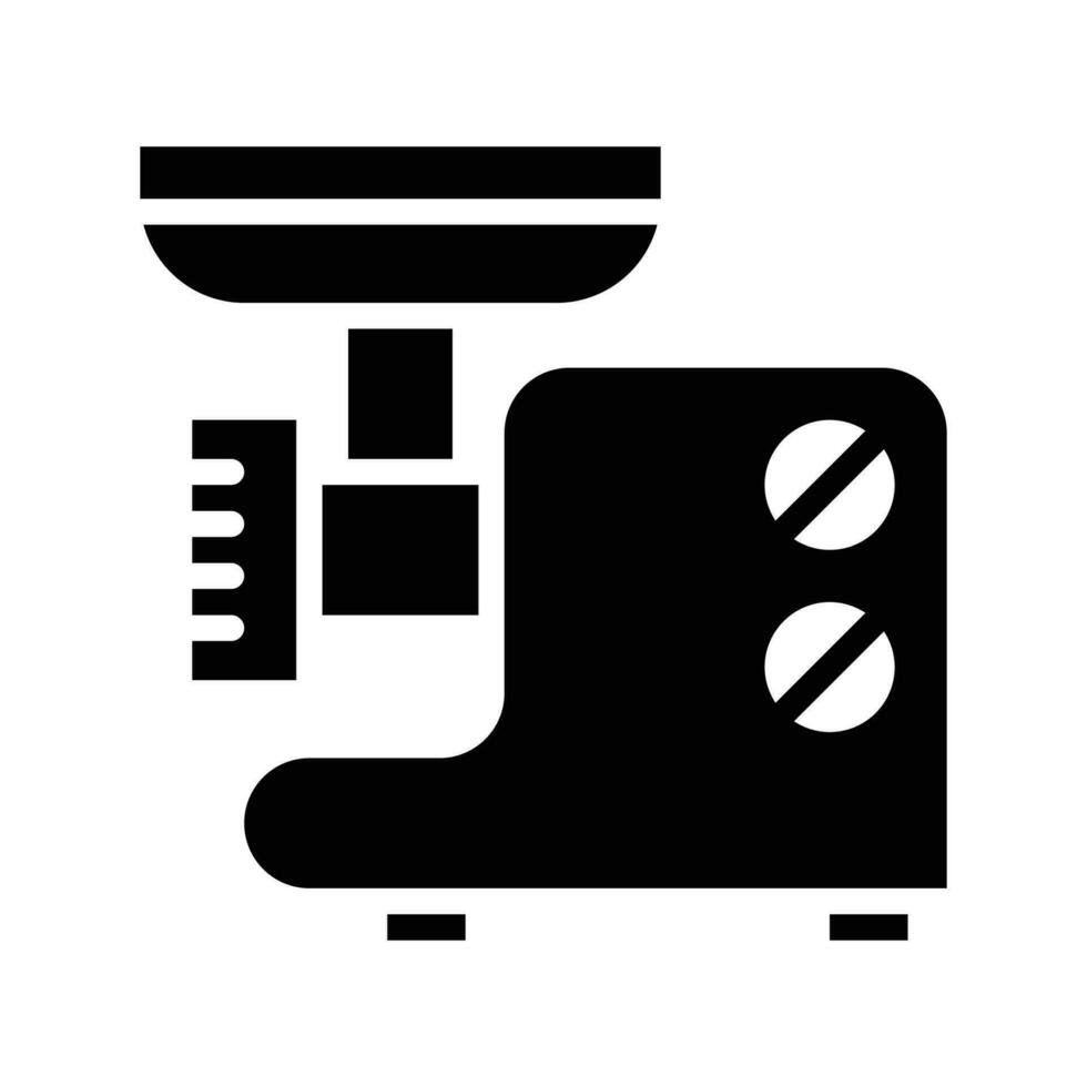 Viande broyeur vecteur solide icône . Facile Stock illustration Stock