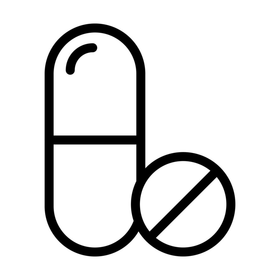 conception d'icône de pilules vecteur