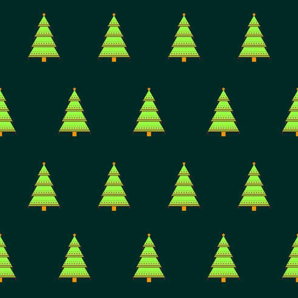 vert sans couture Noël arbre modèle Contexte. vecteur