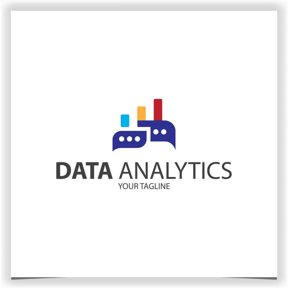 vecteur Les données analytique la finance graphique affaires conception logo prime élégant modèle vecteur eps dix