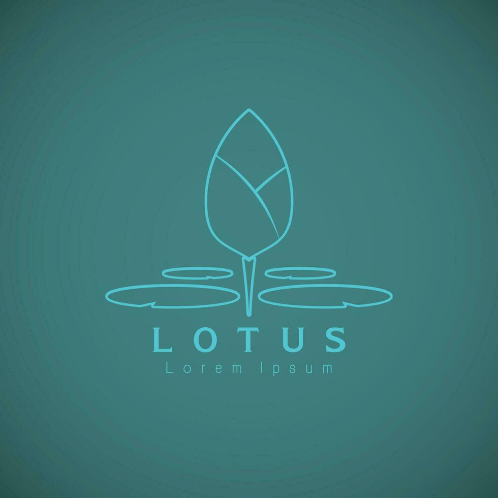 logo de fleur de lotus vecteur