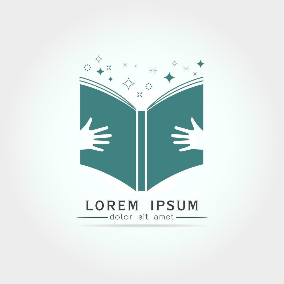 éducation livre logo vecteur conception