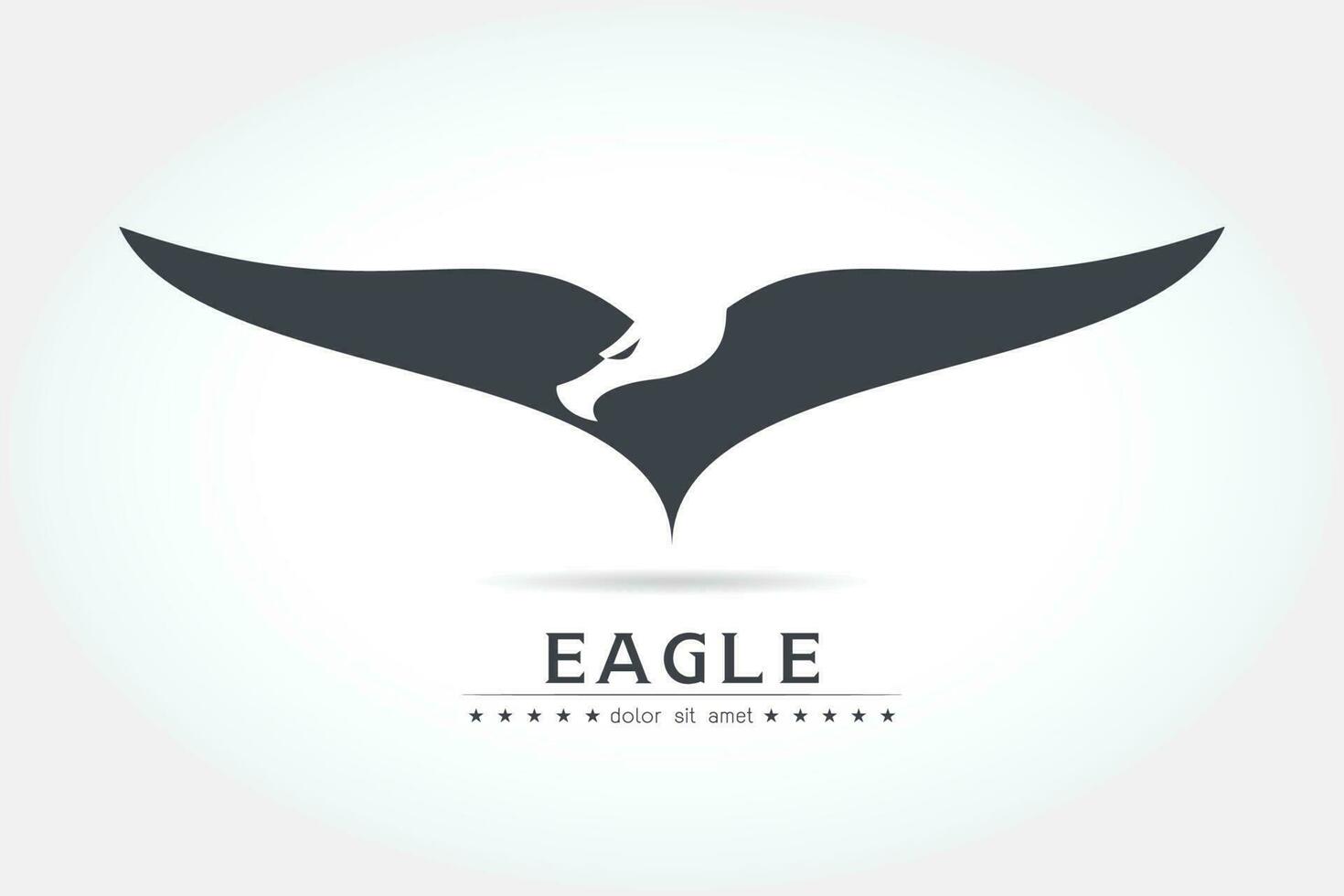 gracieux Aigle silhouette logo vecteur