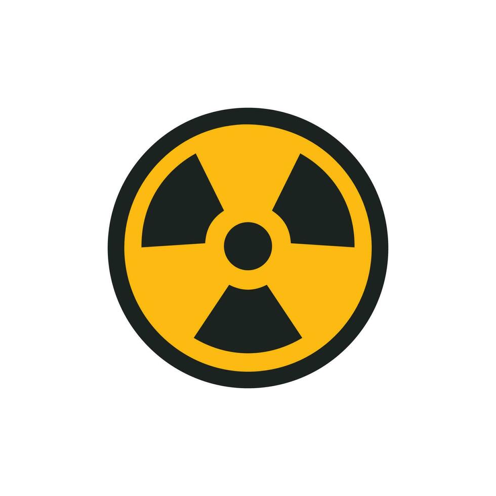 radioactif icône vecteur conception illustration