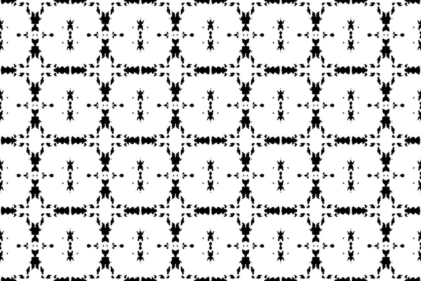 sans couture batik motif, géométrique tribal motif, il ressemble ethnique bohème, aztèque style, ikat style.luxe décoratif en tissu noir et blanc sans couture modèle pour célèbre bannières. vecteur