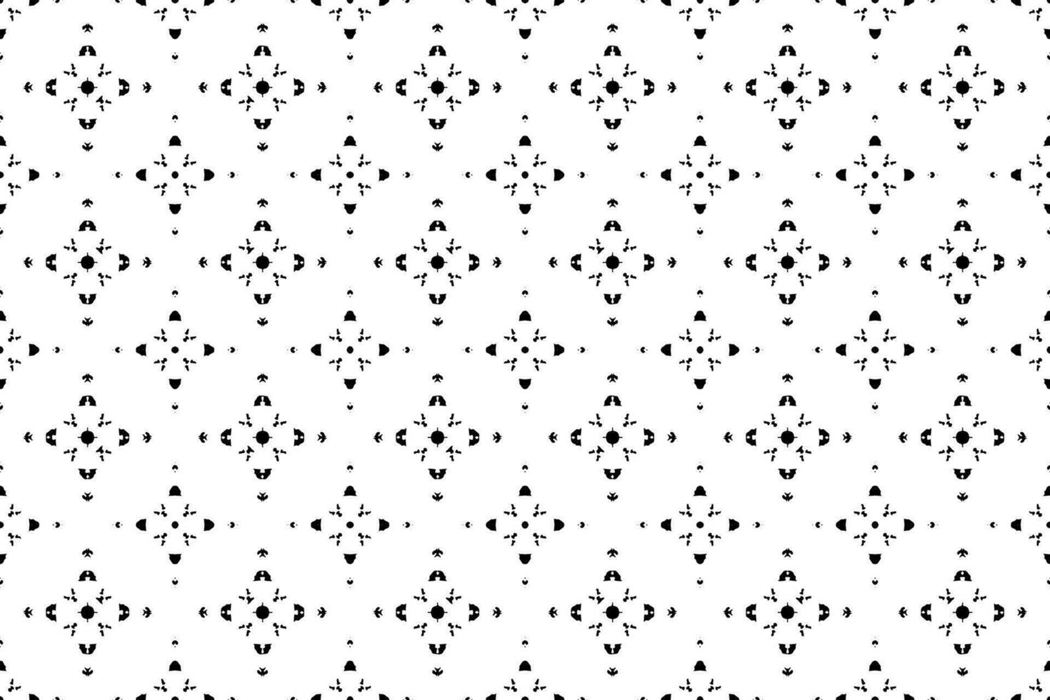 sans couture batik motif, géométrique tribal motif, il ressemble ethnique bohème, aztèque style, ikat style.luxe décoratif en tissu noir et blanc sans couture modèle pour célèbre bannières. vecteur