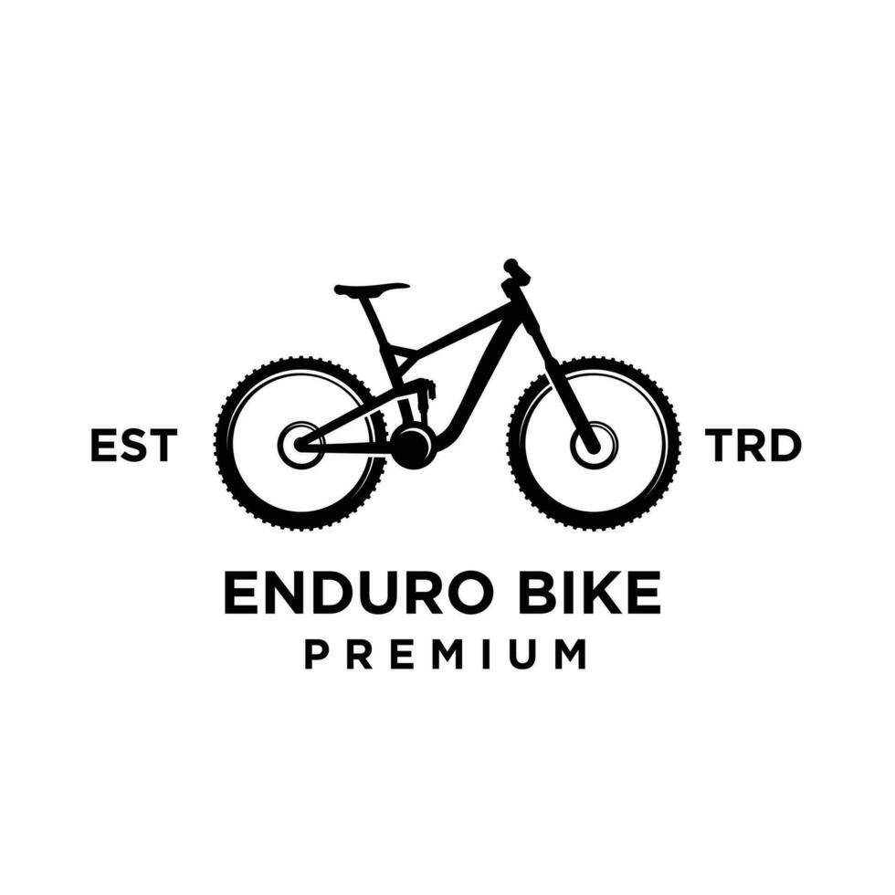 enduro une descente bicyclette vtt icône conception logo vecteur