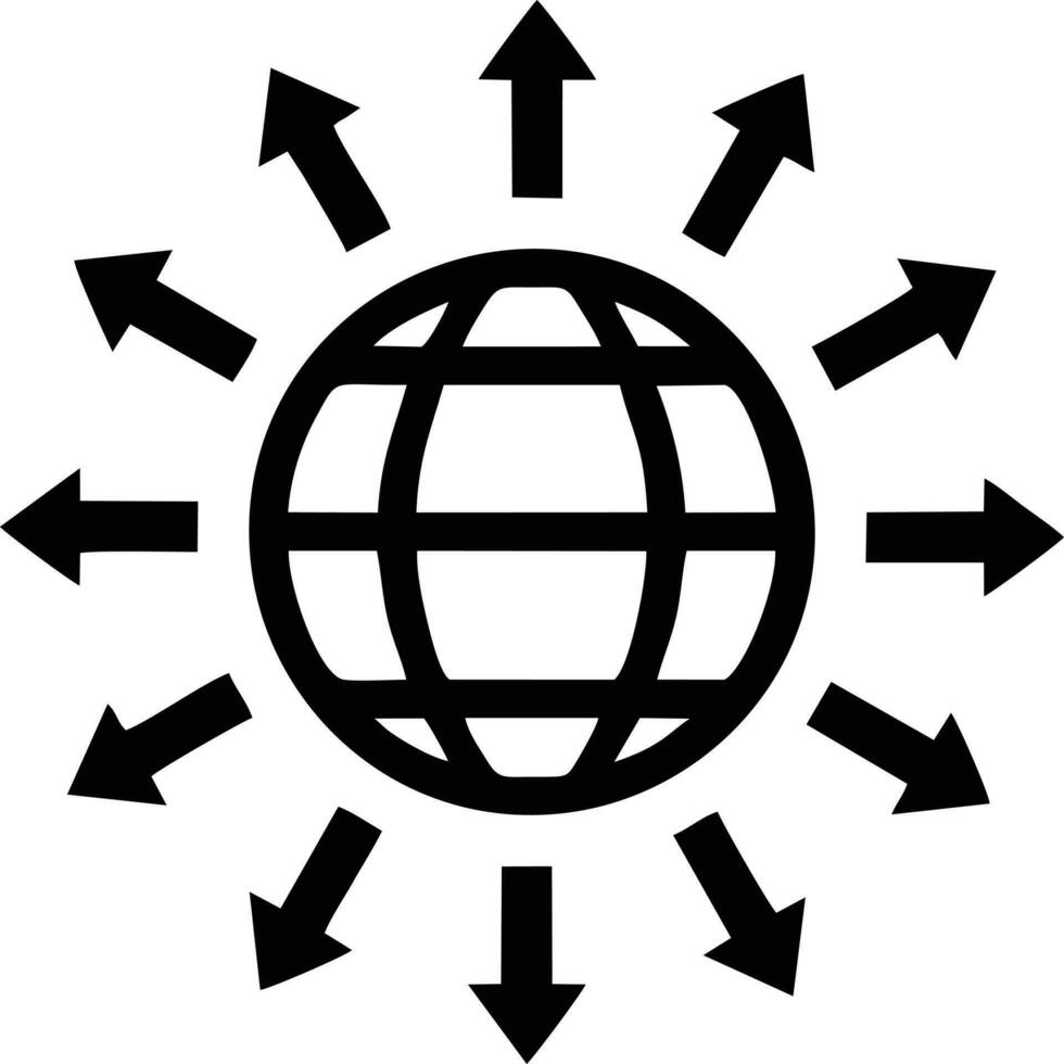 globe planète Terre icône symbole vecteur image. illustration de le monde global vecteur conception. eps dix