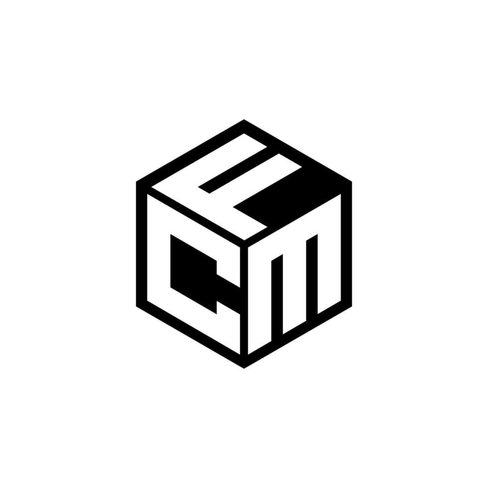 création de logo de lettre cmf dans l'illustration. logo vectoriel, dessins de calligraphie pour logo, affiche, invitation, etc. vecteur