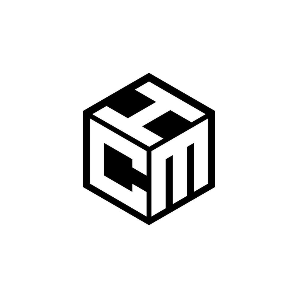 création de logo de lettre cmh dans l'illustration. logo vectoriel, dessins de calligraphie pour logo, affiche, invitation, etc. vecteur