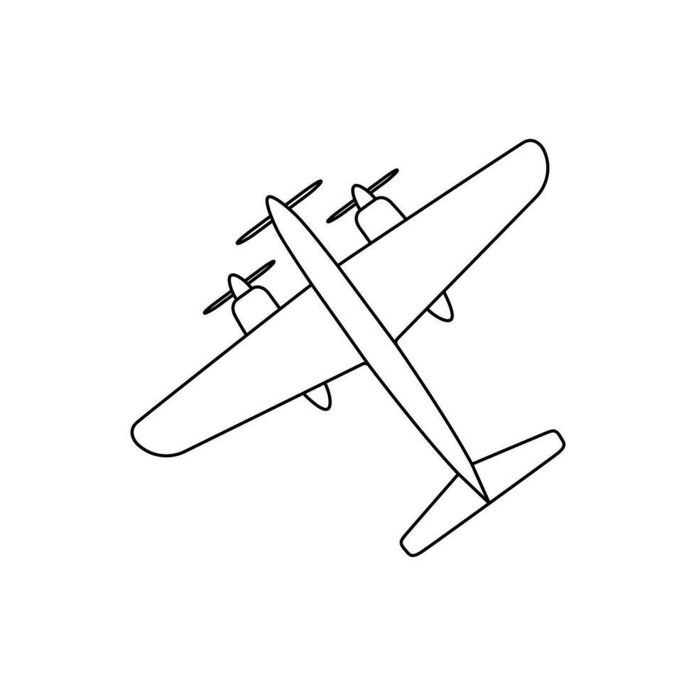 ancien avion icône vecteur. avion illustration signe. avion symbole. mouche logo. vecteur