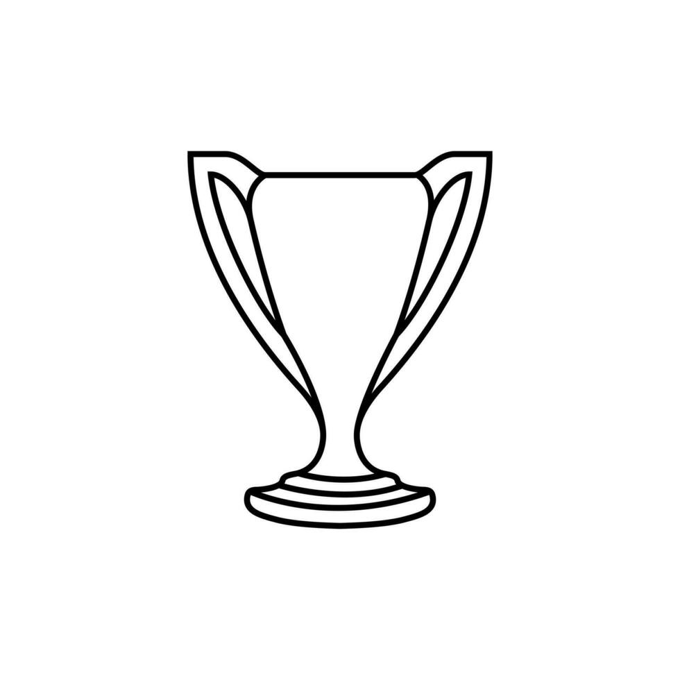 tasse vecteur icône. champion illustration signe. gagnant symbole. gagner logo.