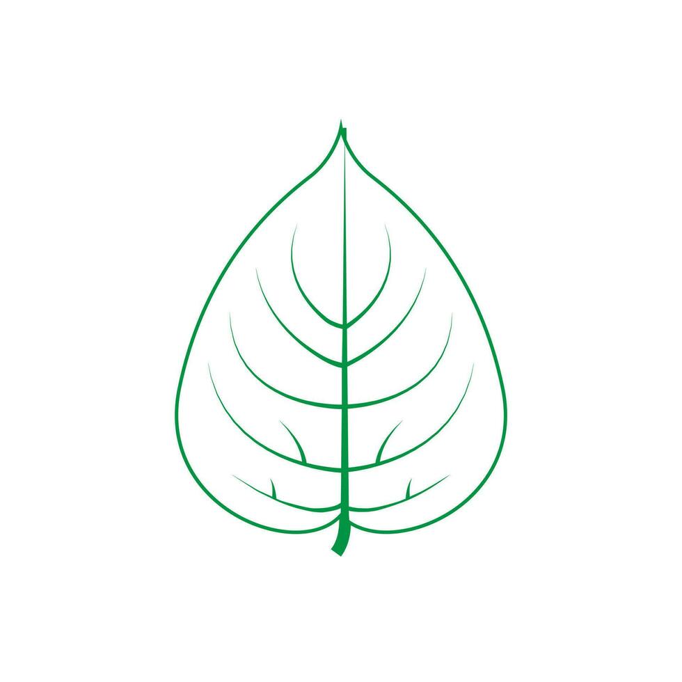 vert feuille vecteur icône. botanique illustration signe . écologie symbole. éco signe.