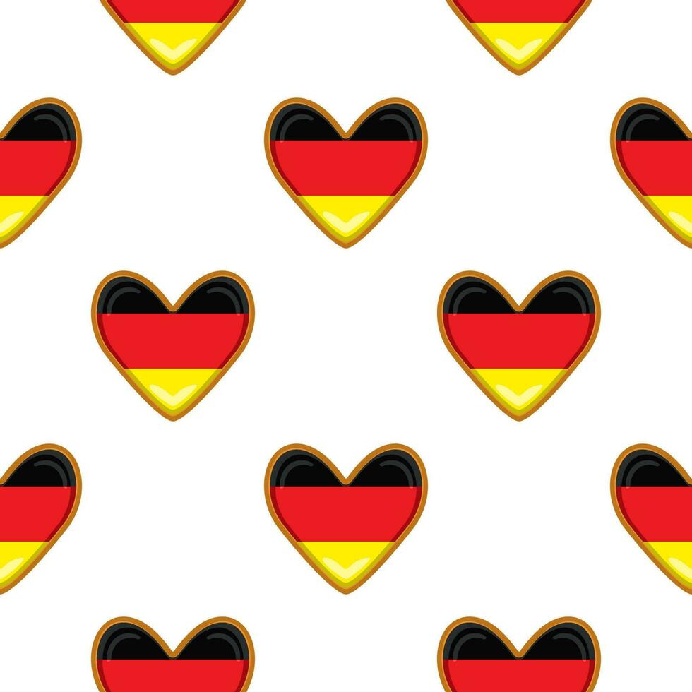 modèle biscuit avec drapeau pays Allemagne dans savoureux biscuit vecteur