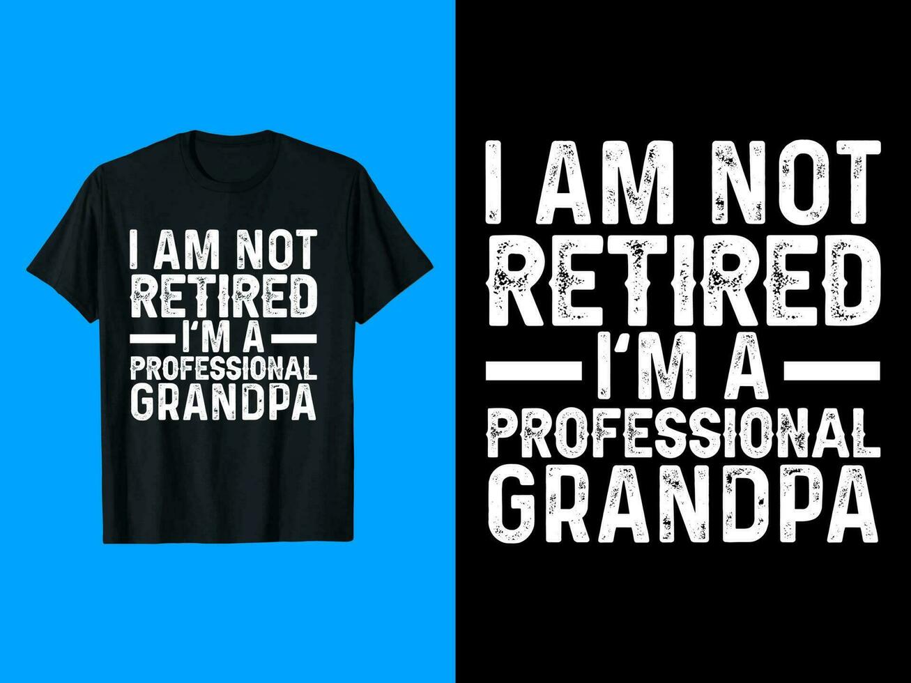 papa, grand-père, papa T-shirt conception vecteur