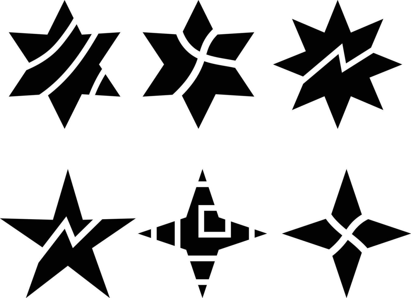 étoile icône vecteur ensemble. étoile illustration signe collection. étoile symbole ou logo.