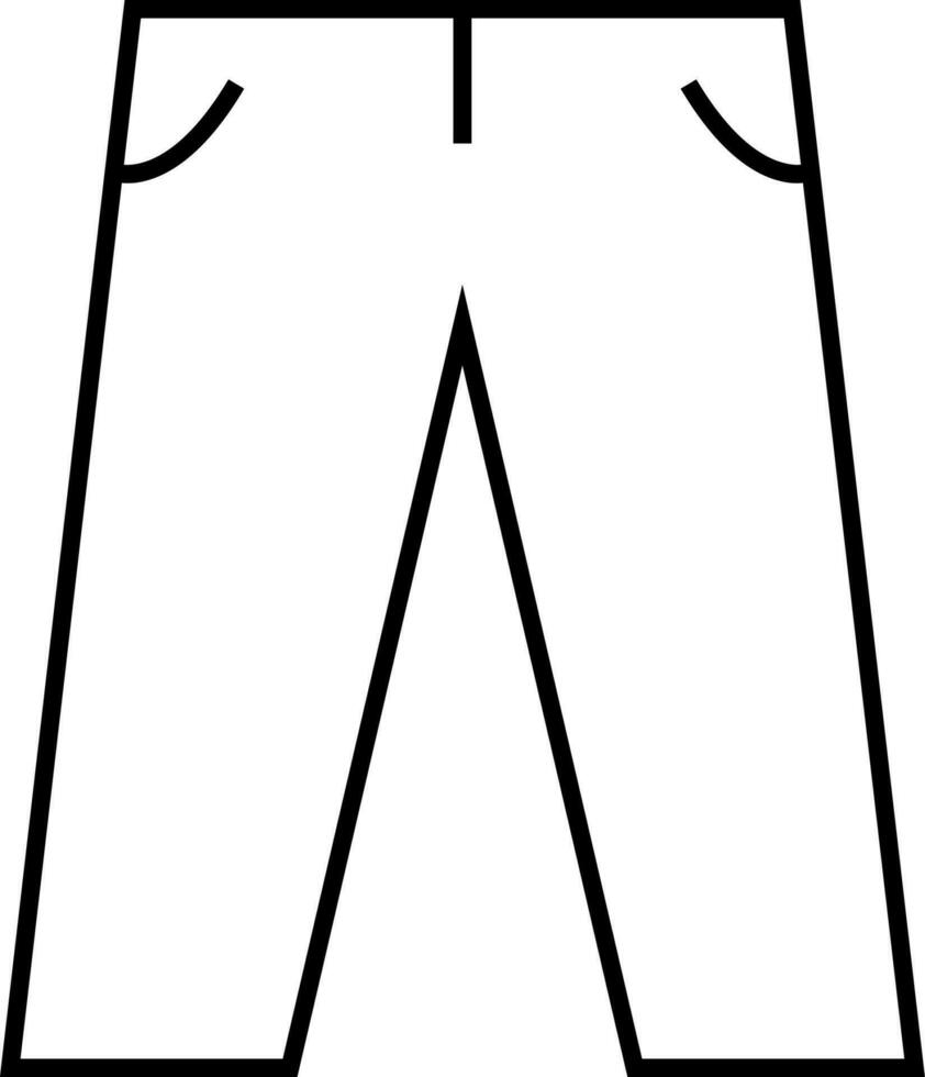 un pantalon icône vecteur illustration