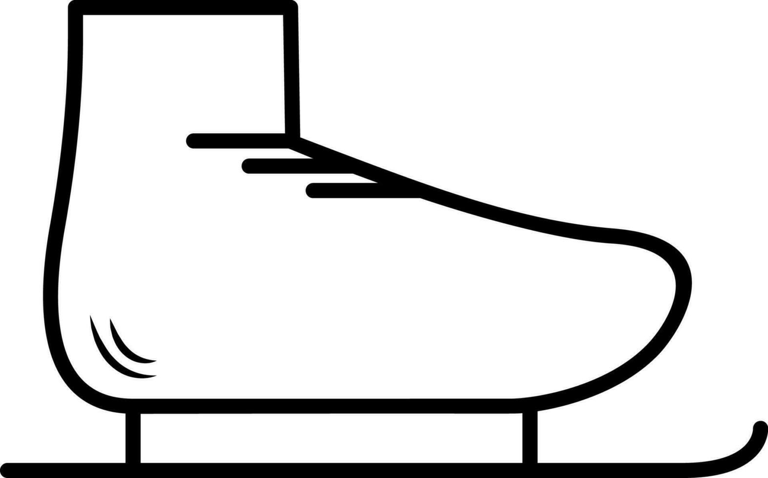 patins icône vecteur illustration
