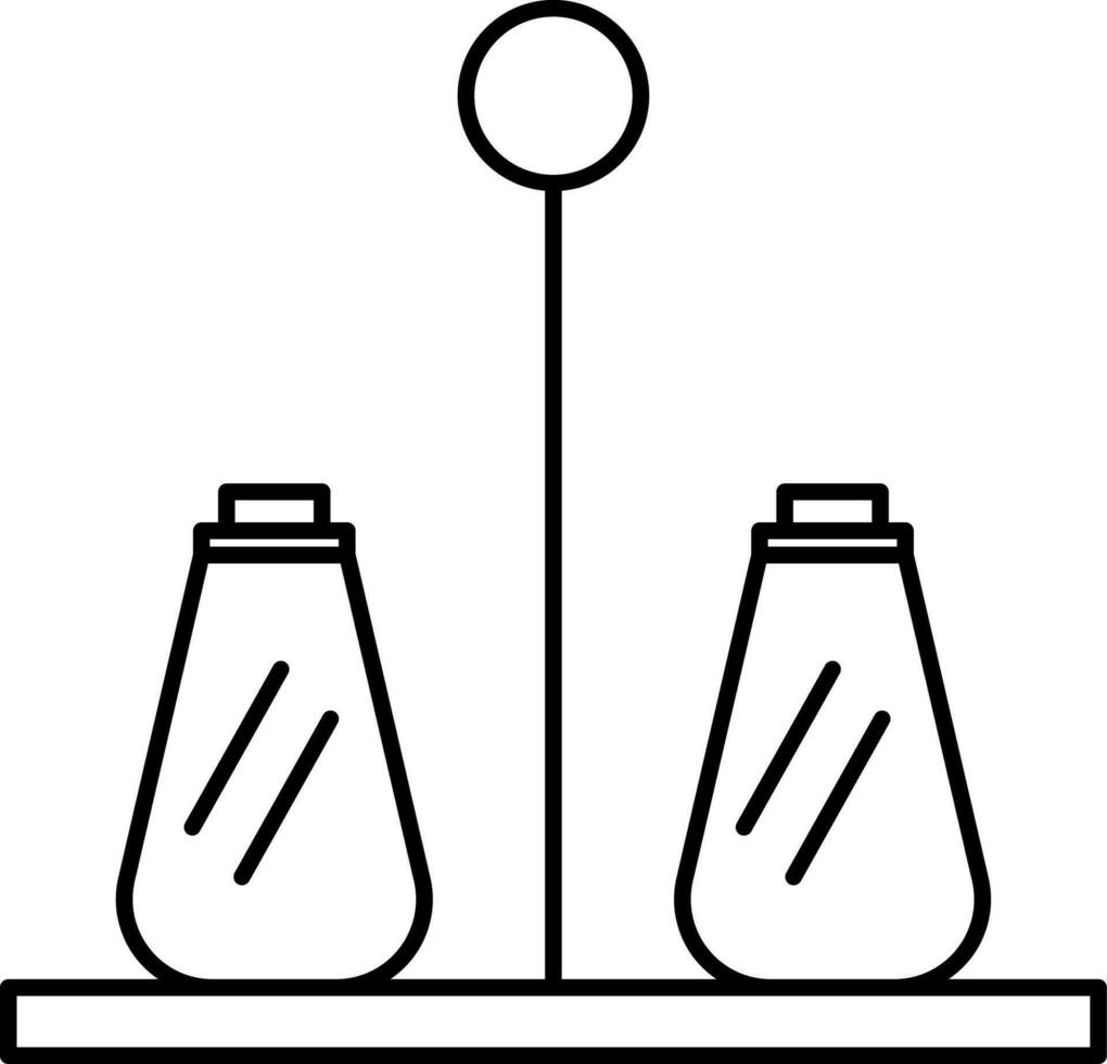 sel et poivre icône vecteur illustration