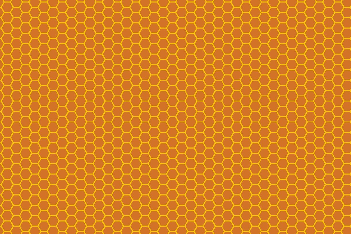 hexagone mosaïque arrière-plan, abstrait Orange rayon de miel. gratuit vecteur