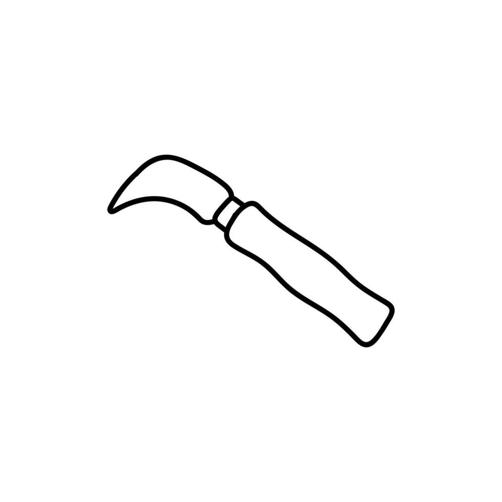 sol couteau ligne Facile logo vecteur