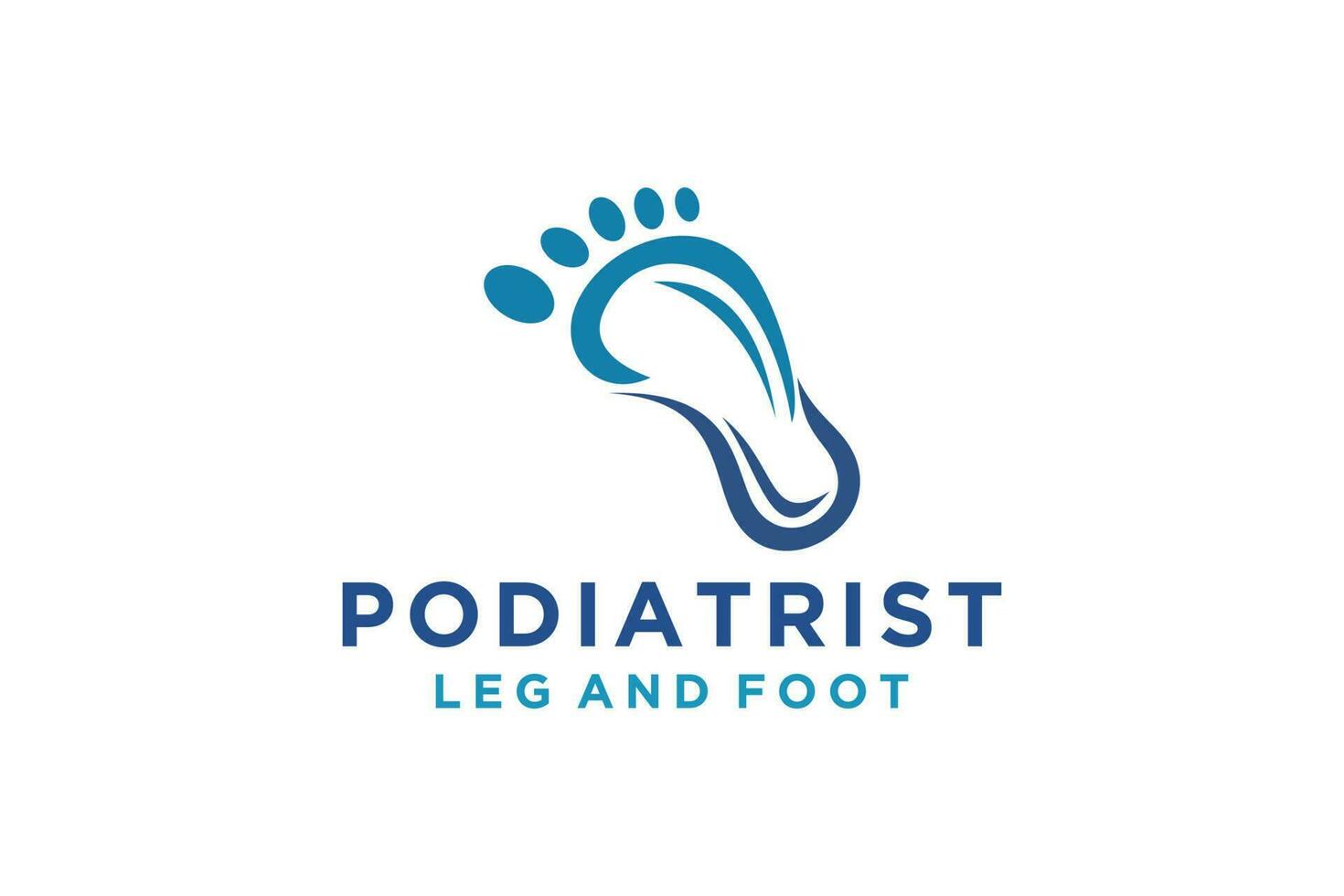 pied pieds podiatrique logo vecteur icône illustration modèle.