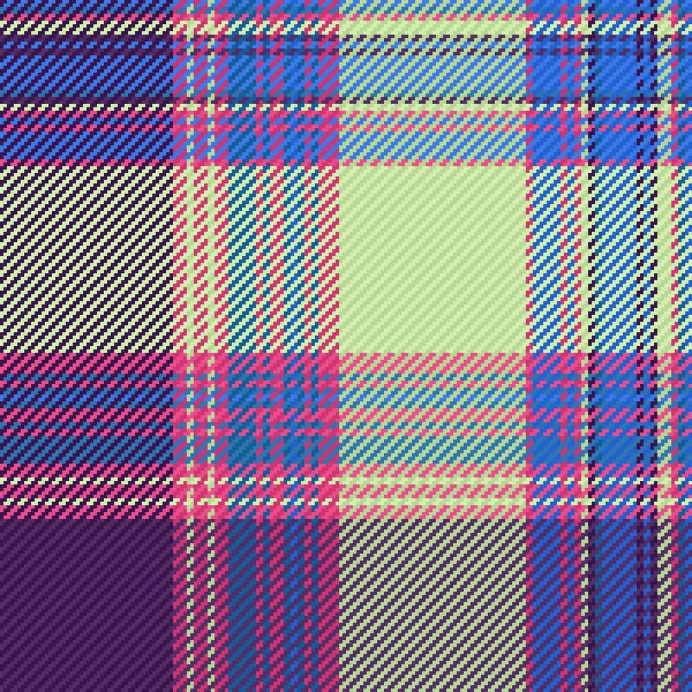 tartan sans couture vérifier. texture plaid vecteur. Contexte en tissu modèle textile. vecteur