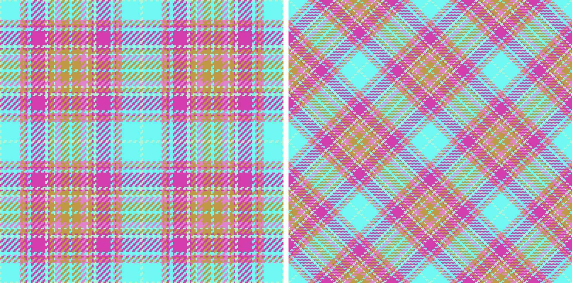 vérifier Contexte transparent. plaid texture vecteur. textile en tissu modèle tartan. vecteur