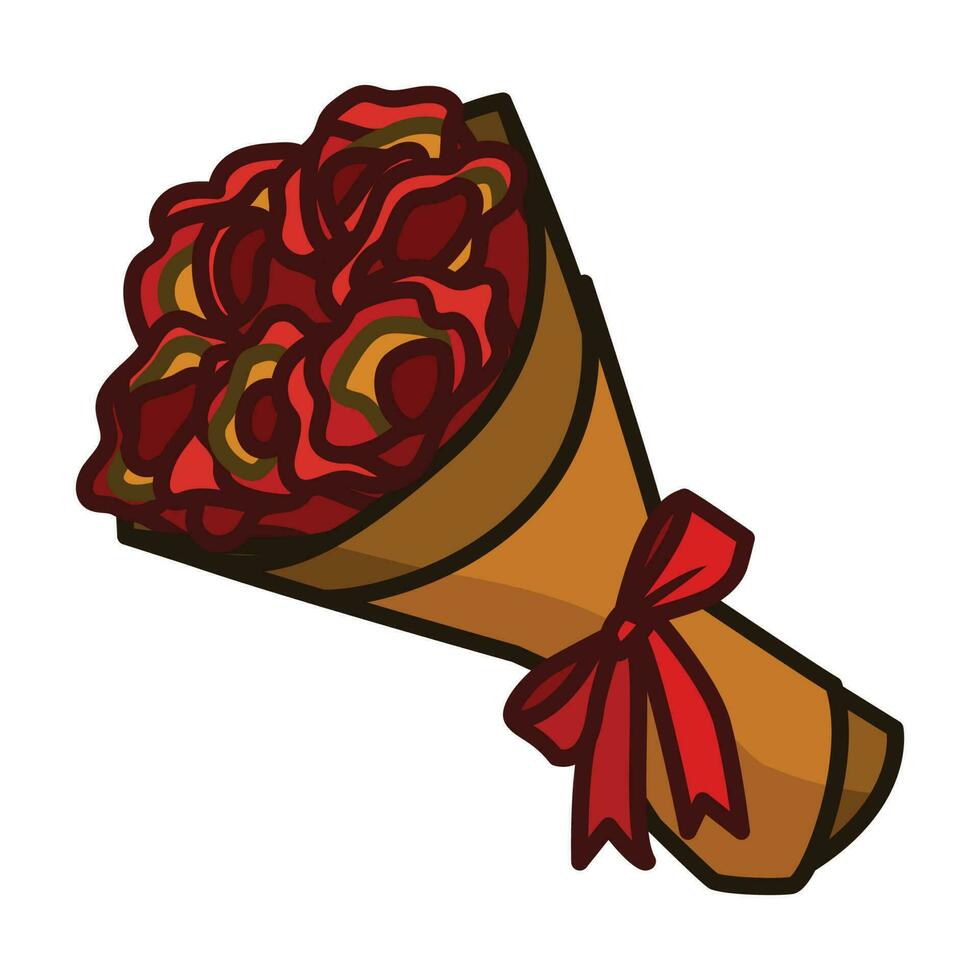 fleur bouquet pour de la mère cadeau. les mères journée icône vecteur illustration