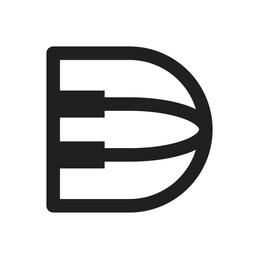 ré lettre logo vecteur gratuit Télécharger
