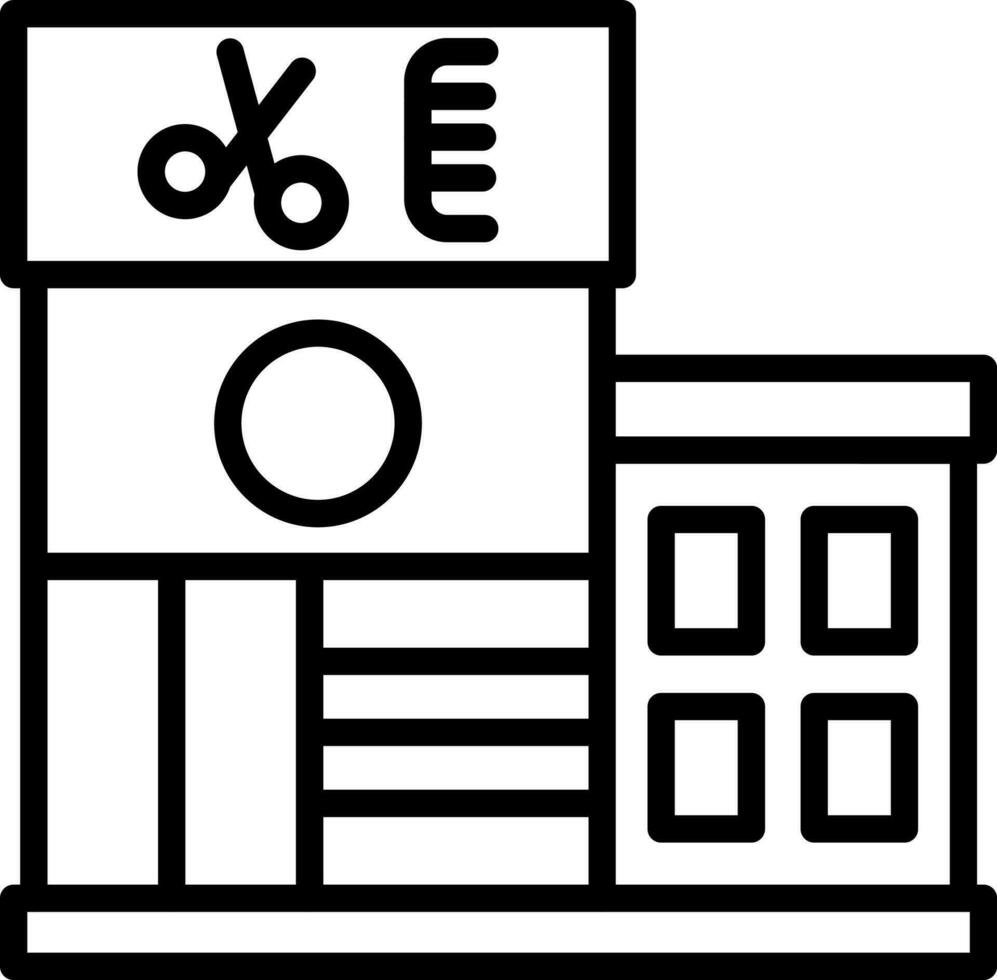 conception d'icône de vecteur de salon de beauté