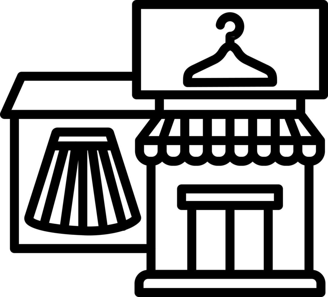conception d'icône de vecteur de boutique
