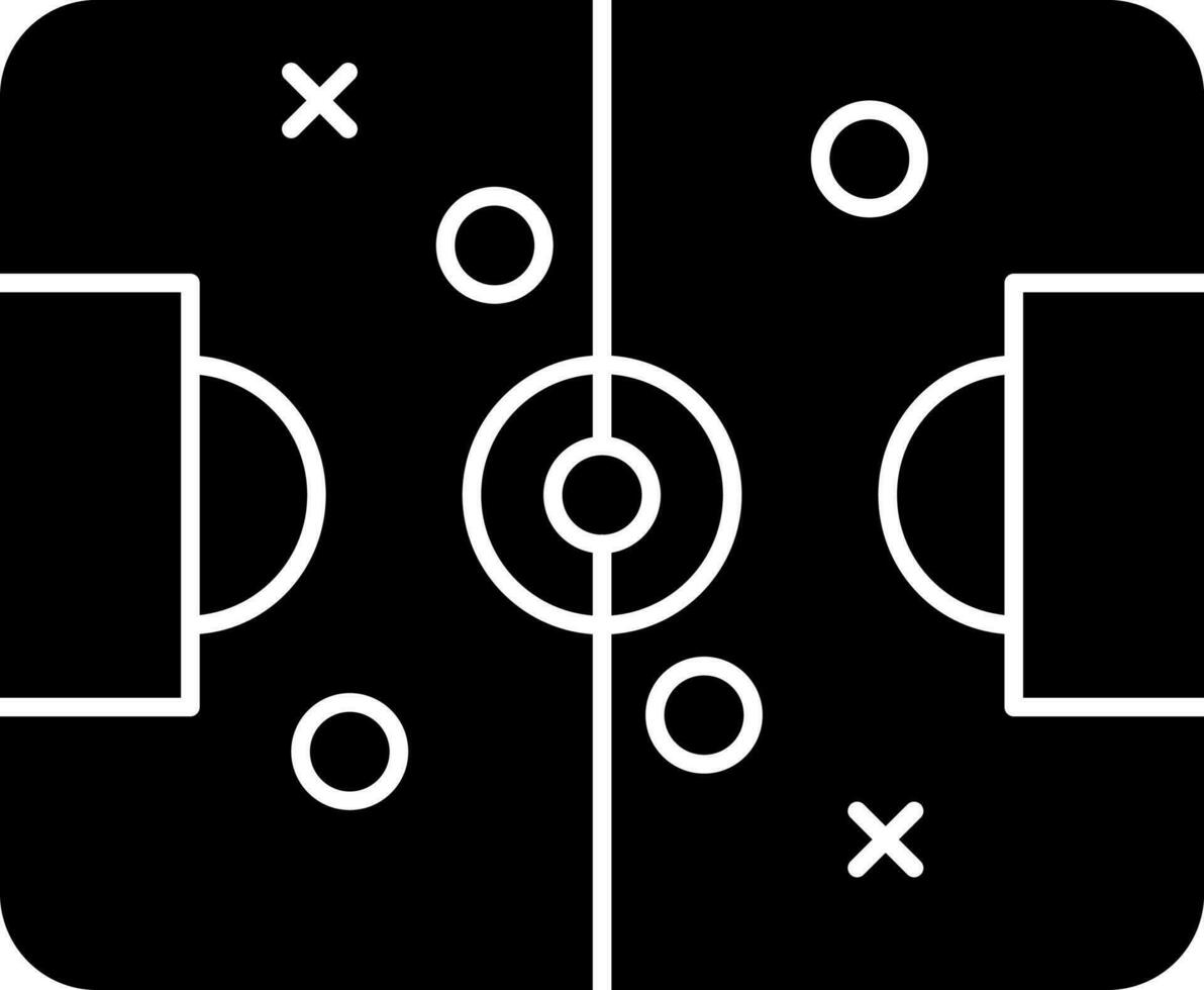 conception d'icône de vecteur de terrain de football