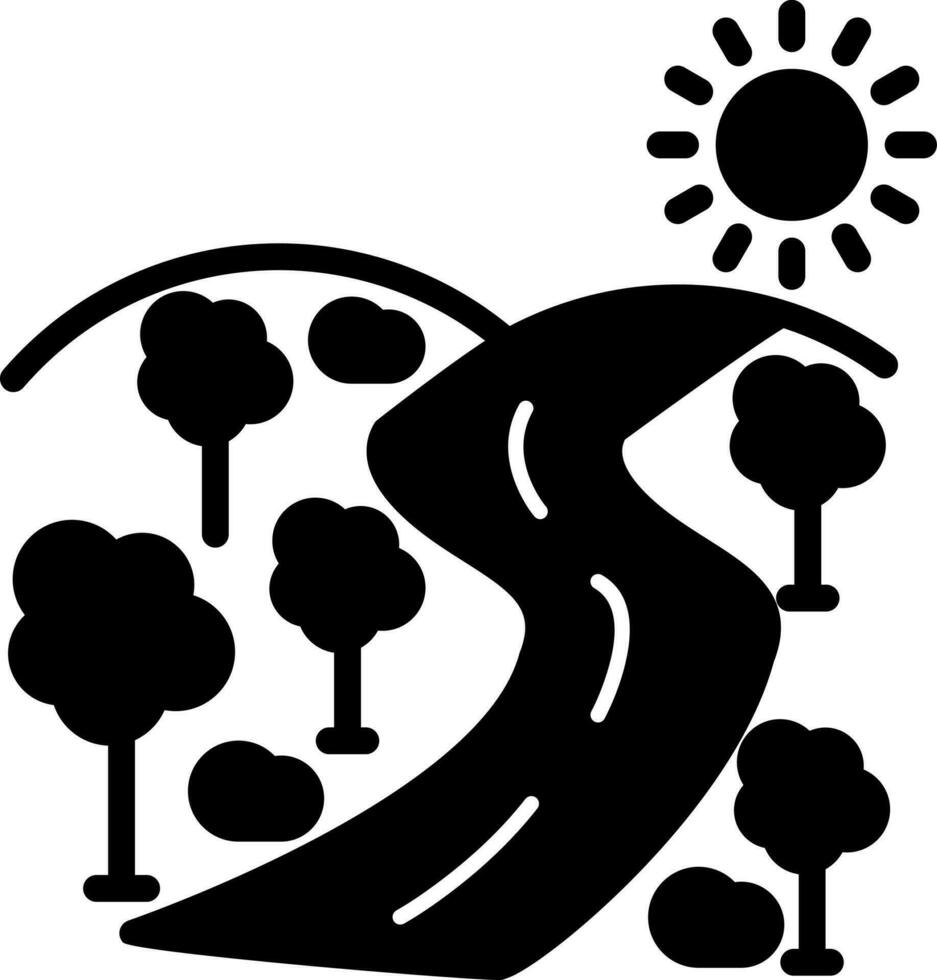 conception d'icône vecteur forêt