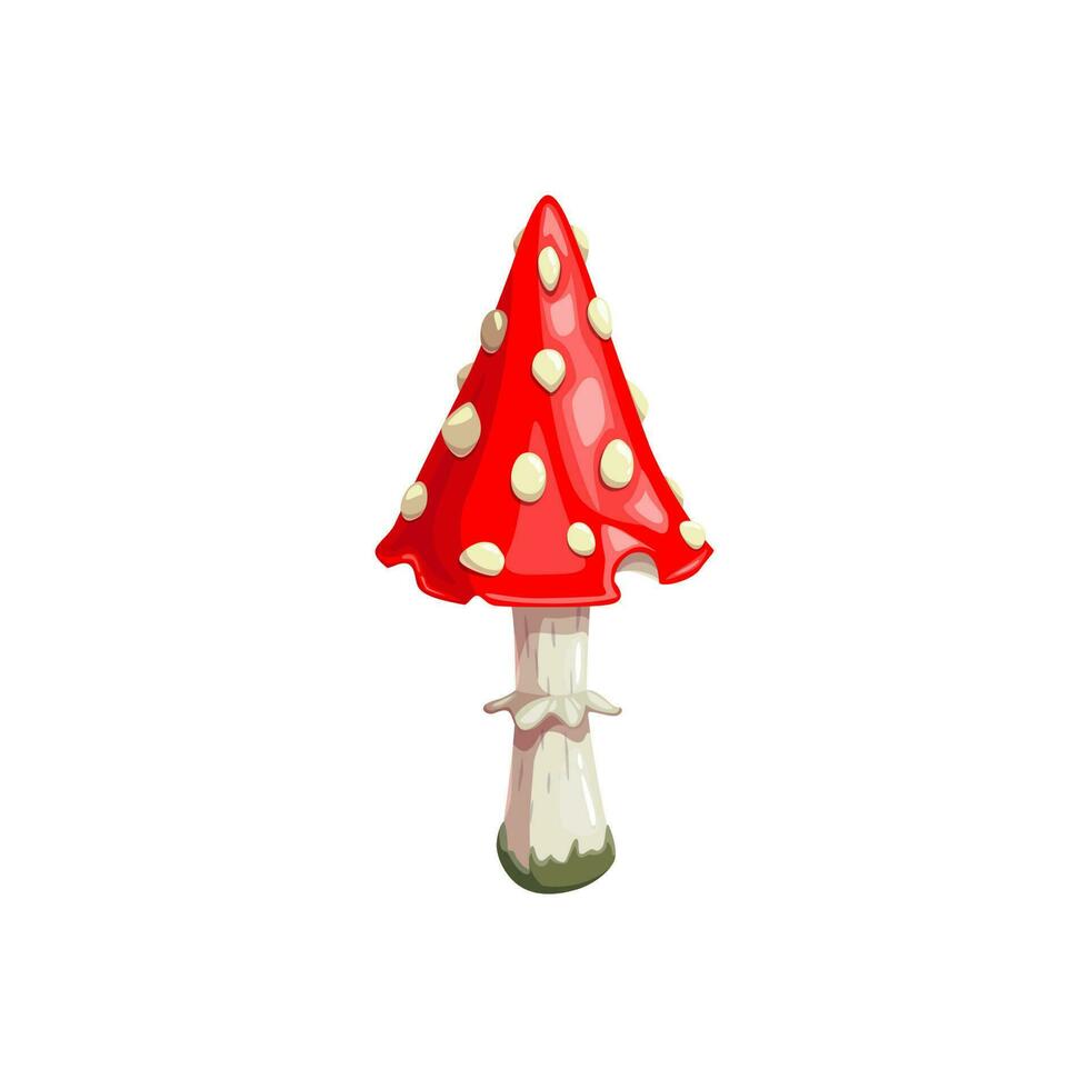 Halloween mouche agaric champignon ou amanite plante vecteur