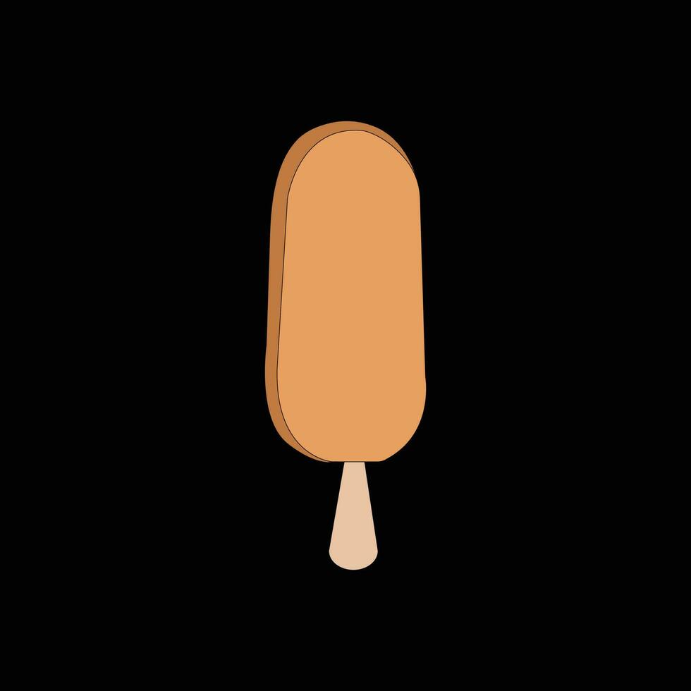 illustration vectorielle de crème glacée. vecteur